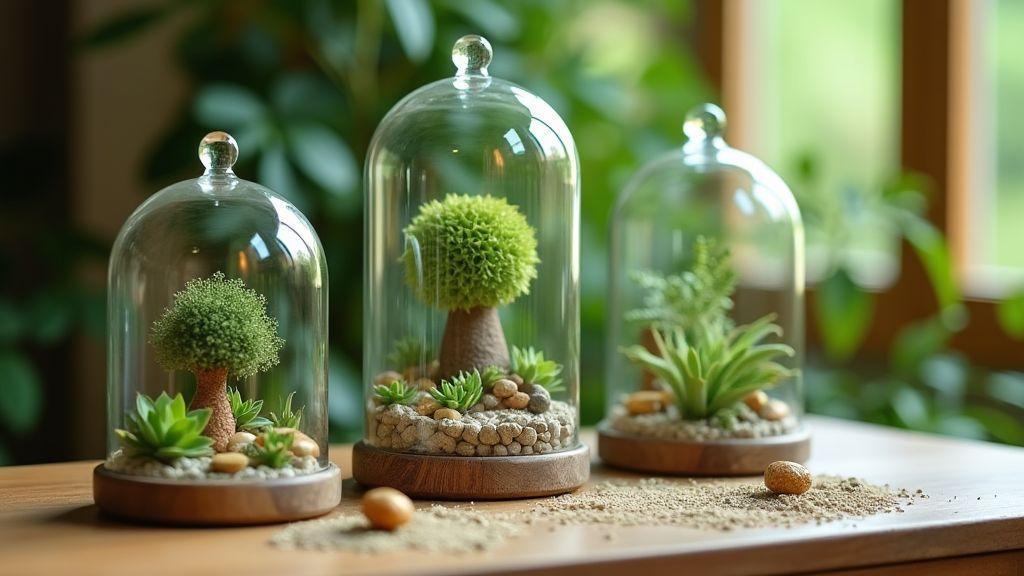 Terrários Temáticos De Origem Natural — Guia passo a passo para terrários pequenos